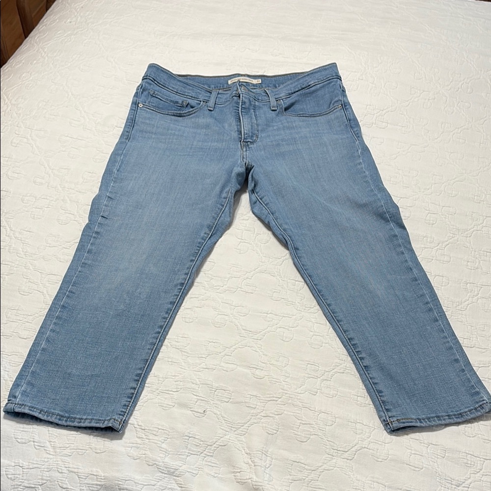 Levi's Light Blue Ankle Jeans